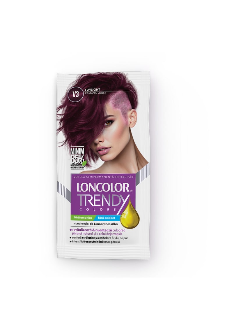 Vopsea de par semi-permanenta fara amoniac Trendy Colors - 50 ml - V3