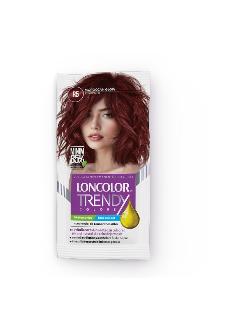 Vopsea de par semi-permanenta fara amoniac Trendy Colors - 50 ml - R5