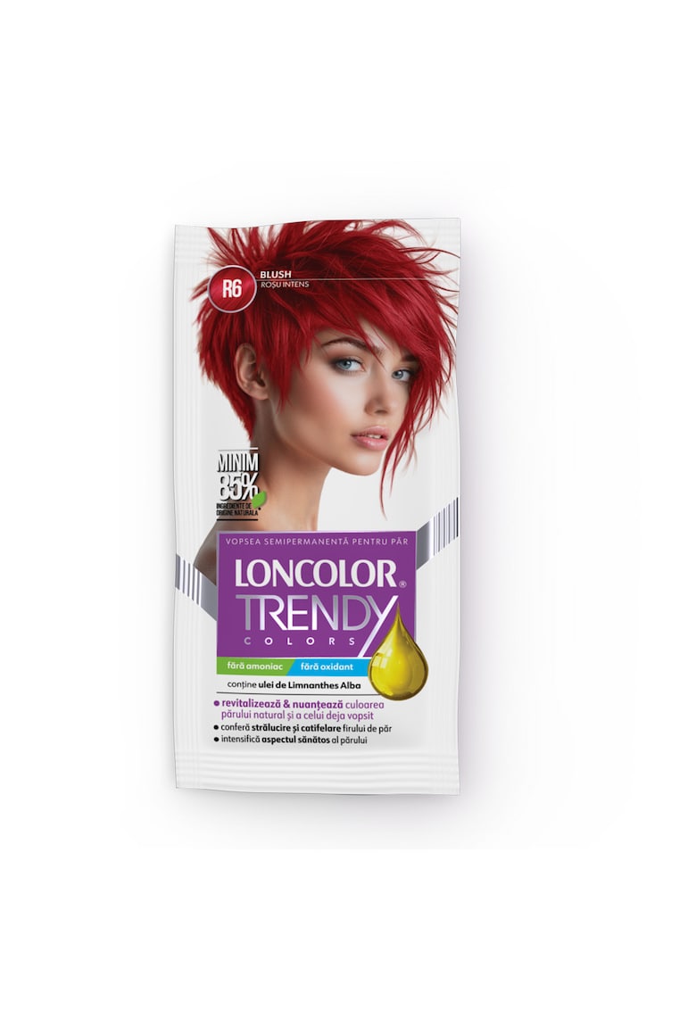 Vopsea de par semi-permanenta fara amoniac Trendy Colors - 50 ml - R6