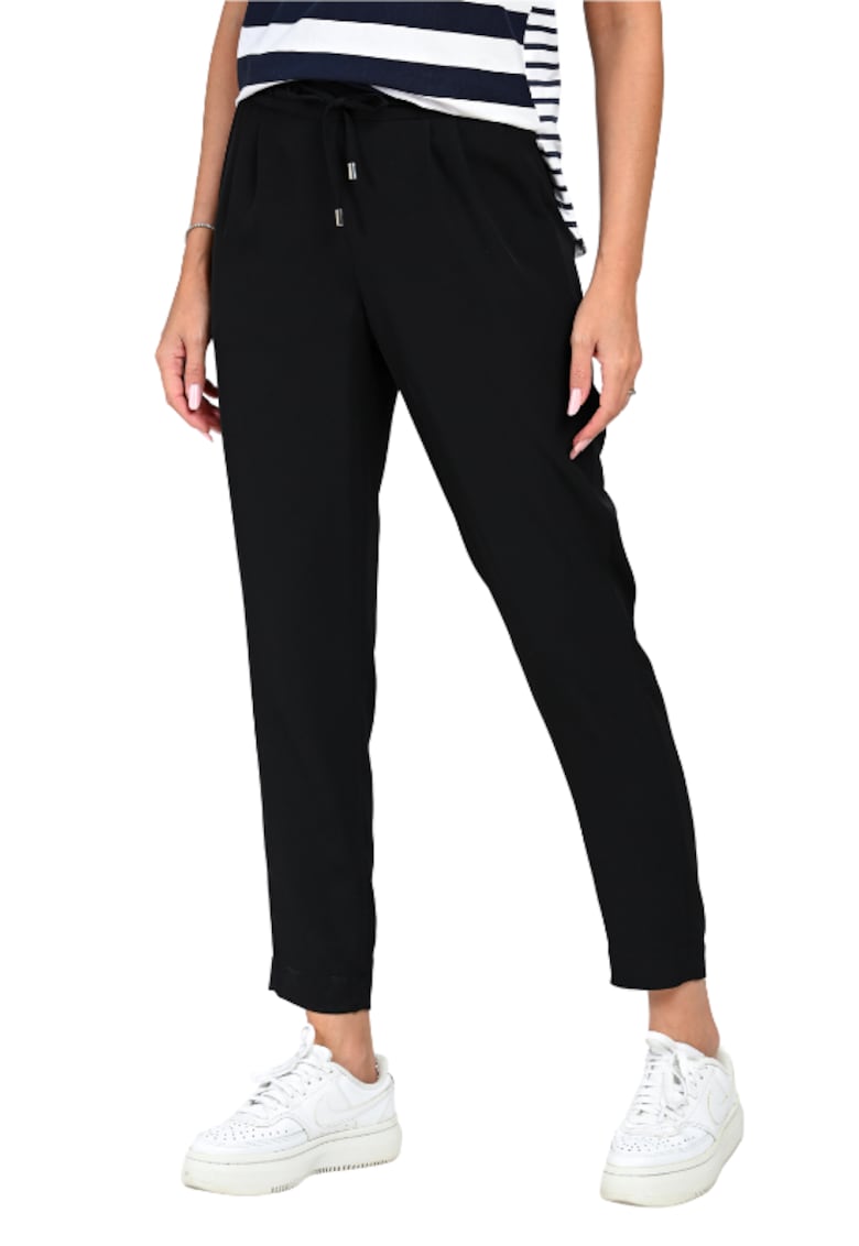 Pantaloni cu buzunare ajustabile Nina - Negru