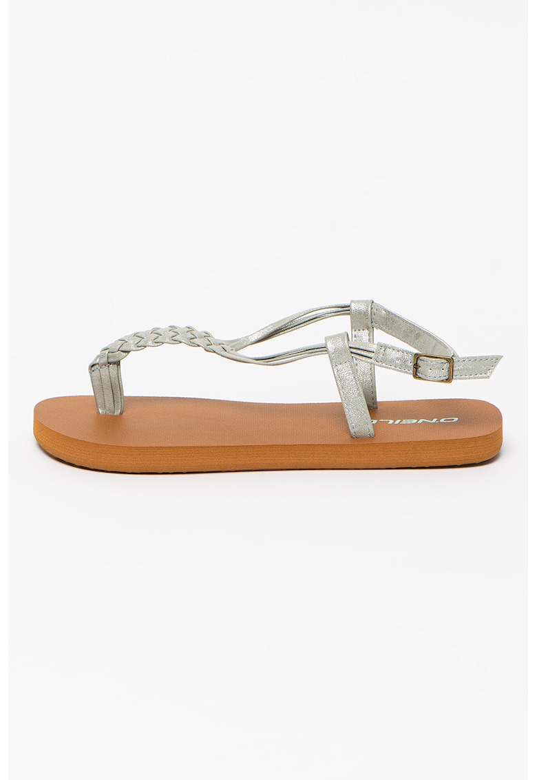 Sandale slingback cu detaliu impletit Ditsy