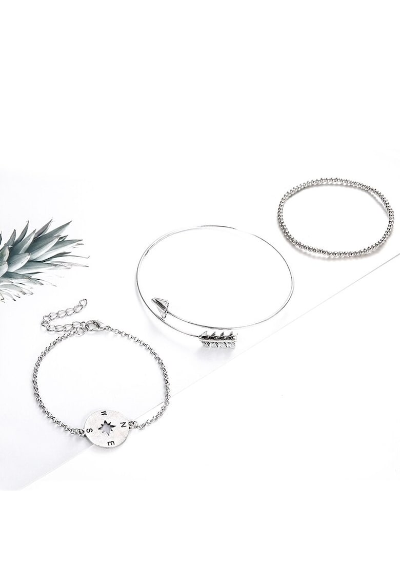 Set 3 bratari argintii - Tullan C3 -