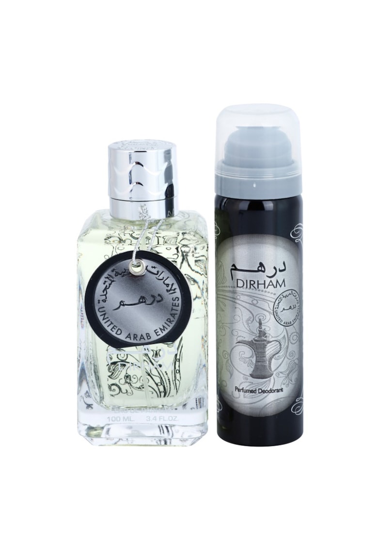 Set Dirham - Barbati: Apa de Parfum - 100 ml + Deodorant Spray - 50 ml