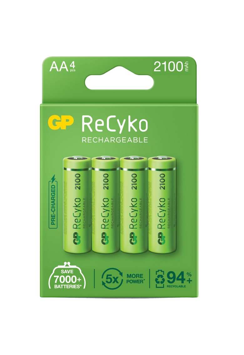 Baterii reincarcabile GP ReCyko AA 2100 mAh - 4 buc