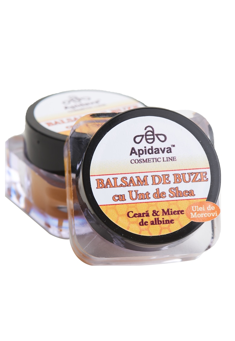 Balsam de buze Apidava cu ceara si miere de albine - 10 ml