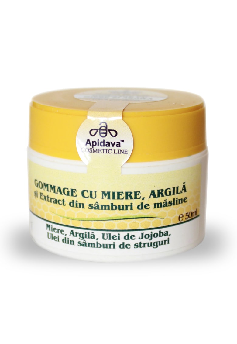 Gomaj pentru ten Apidava cu miere si argila - 50 ml