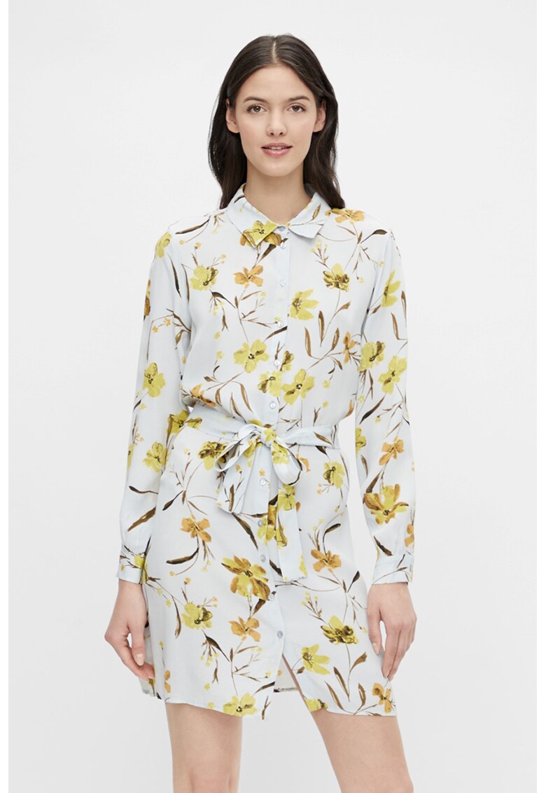 Rochie-camasa cu imprimeu floral Lilian