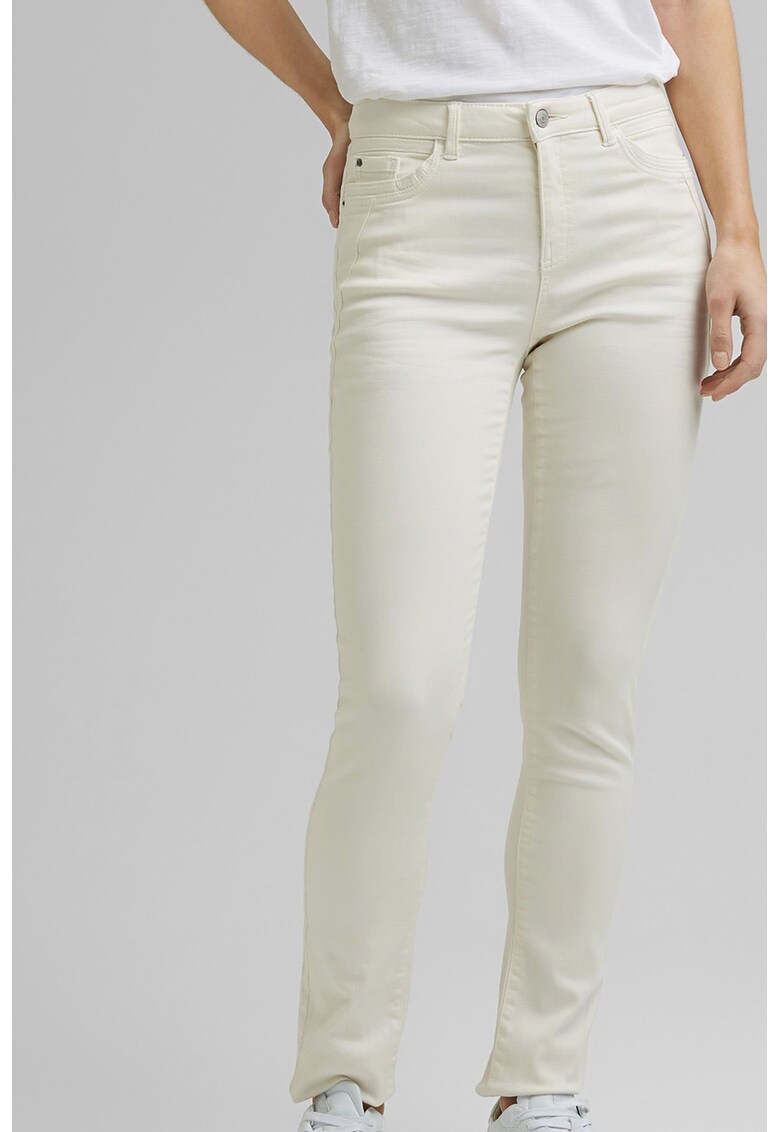Pantaloni slim fit cu talie medie Esprit imagine noua