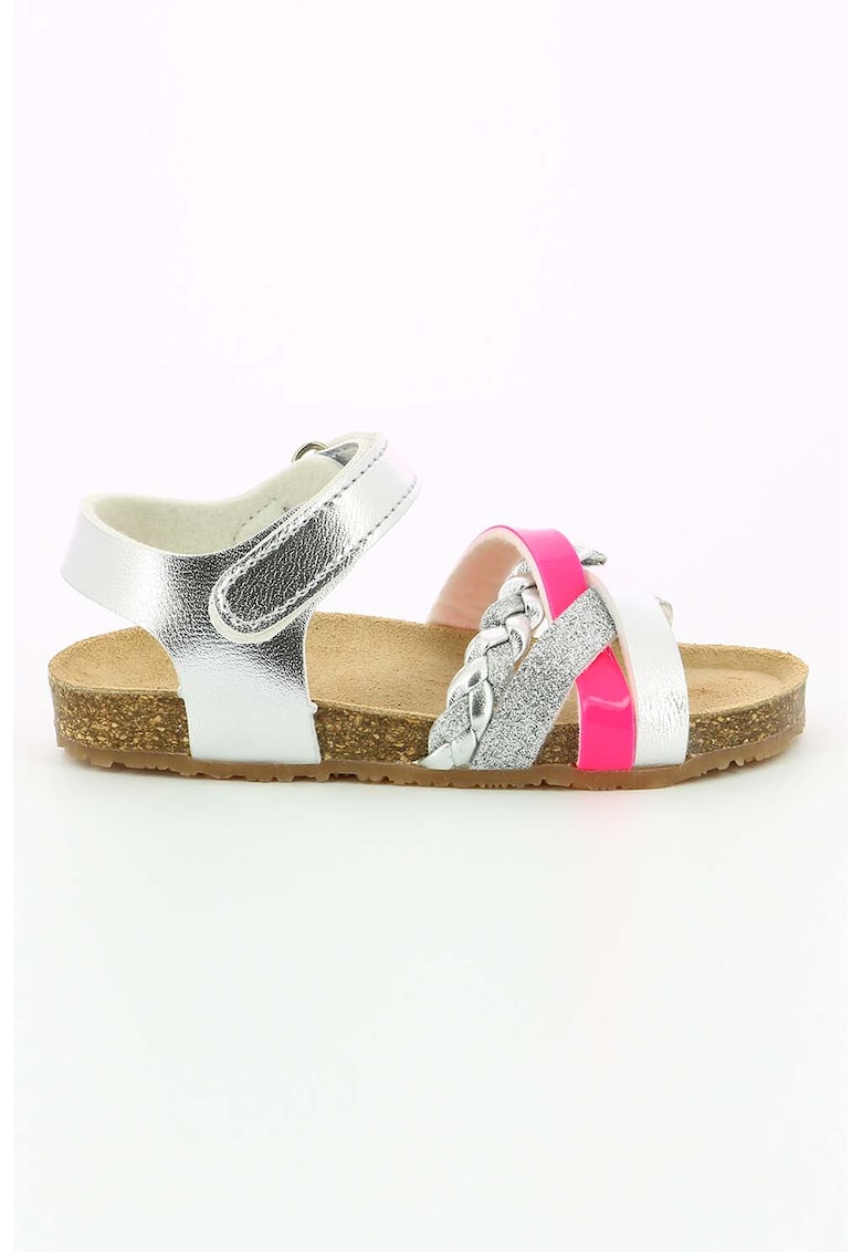 Sandale cu velcro si barete incrucisate