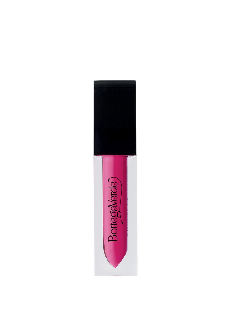 Ruj lichid - hidratant - cu extract de trandafir alb si acid hialuronic - fuchsia -