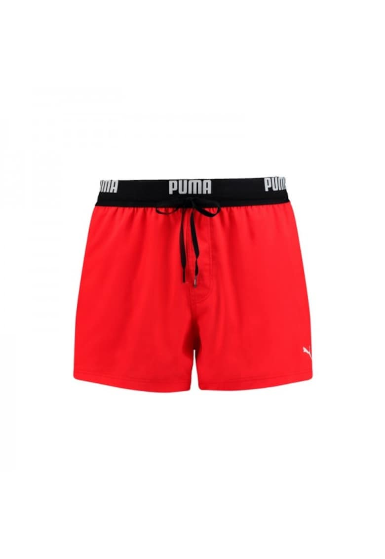 Pantaloni scurti de baie cu banda logo in talie Pantaloni scurti de baie cu banda logo in talie