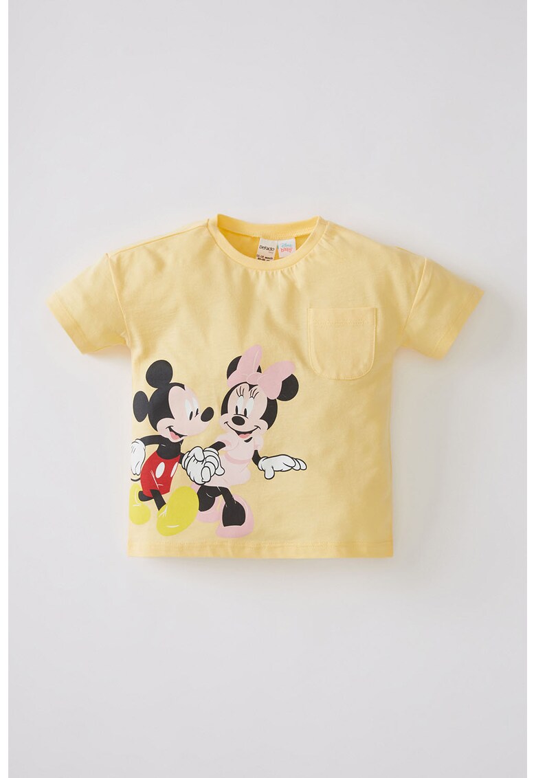 Tricou cu imprimeu cu Mickey&Minnie Mouse