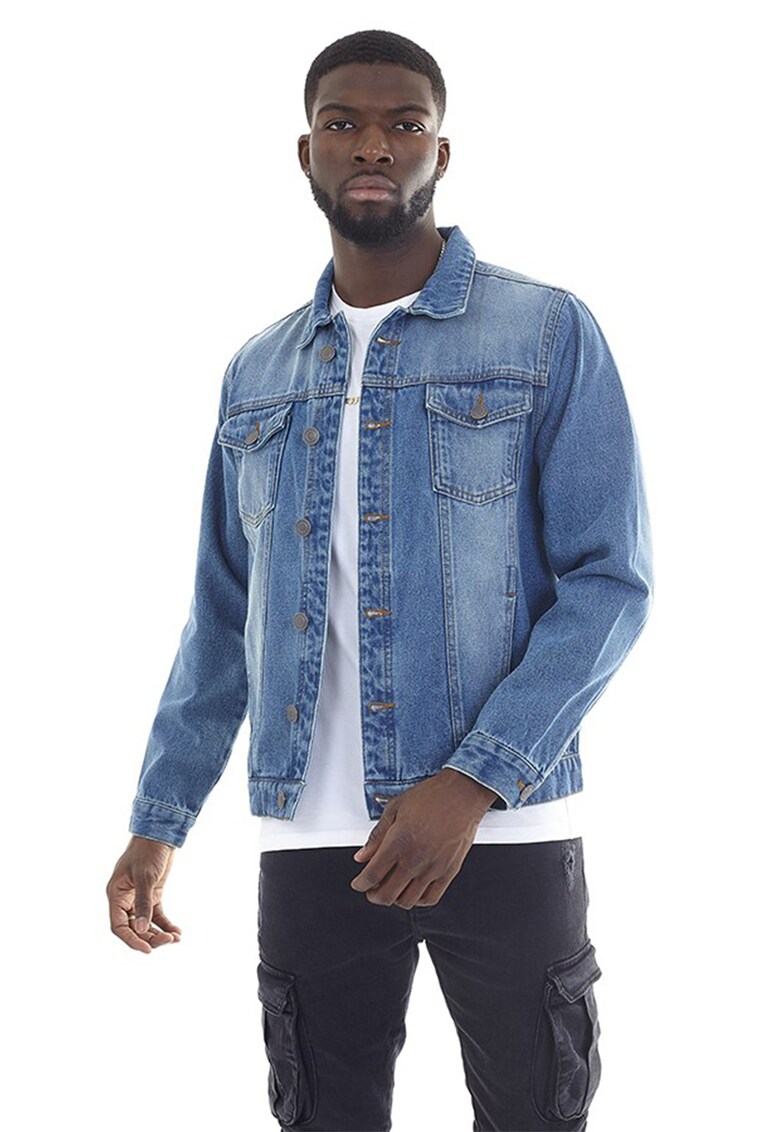 Jacheta de denim Fielding - Albastru deschis