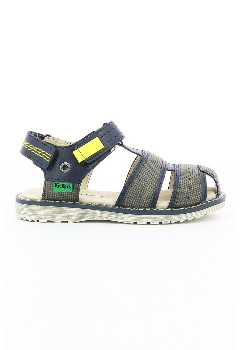 Sandale de piele ecologica cu velcro Pepster