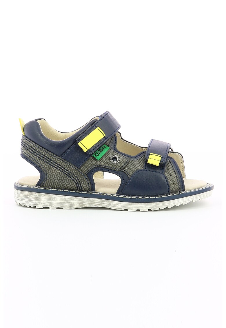 Sandale de piele ecologica cu velcro Pepper