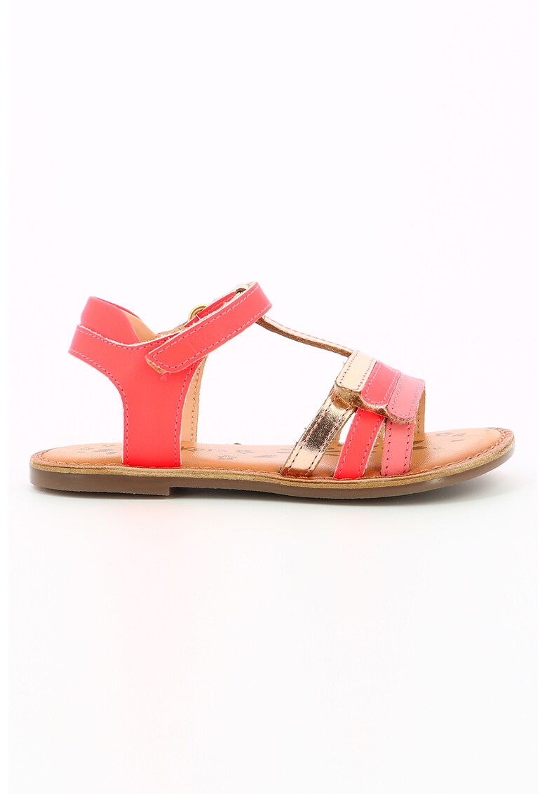 Sandale de piele cu velcro