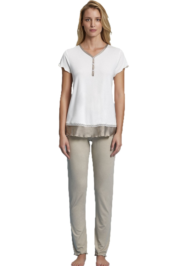 Pijamale cu maneci scurte dama model 7405