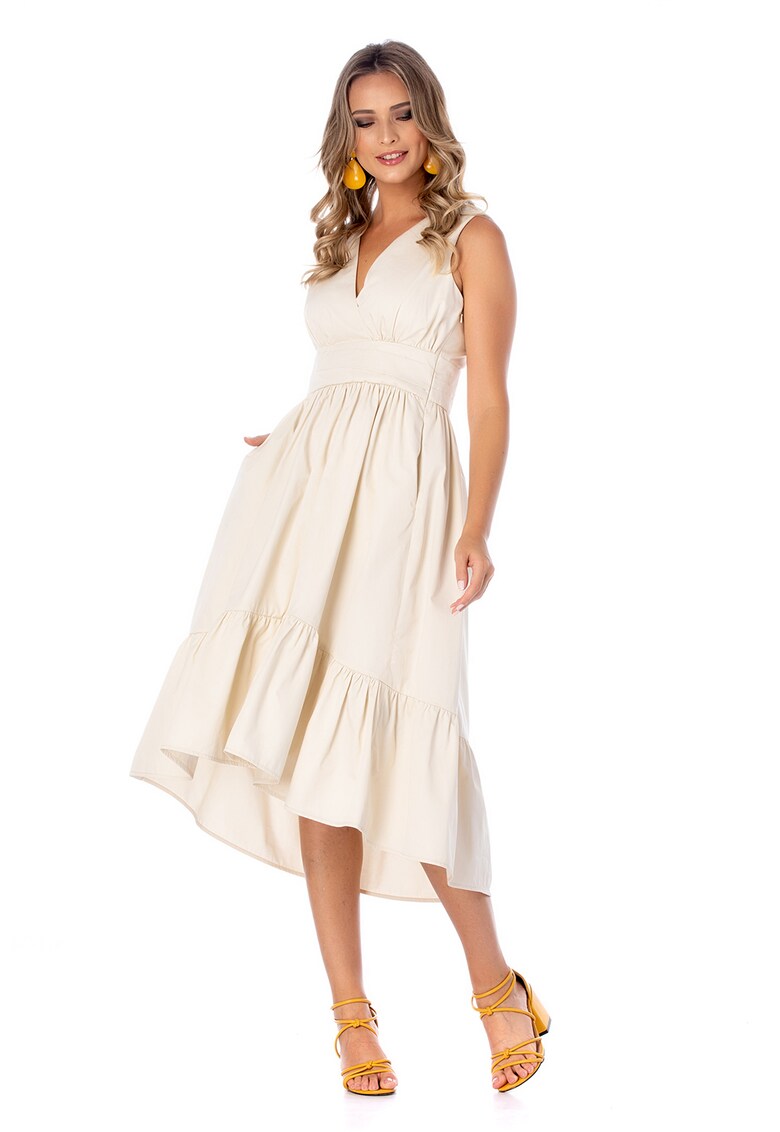 Rochie asimetrica de bumbac