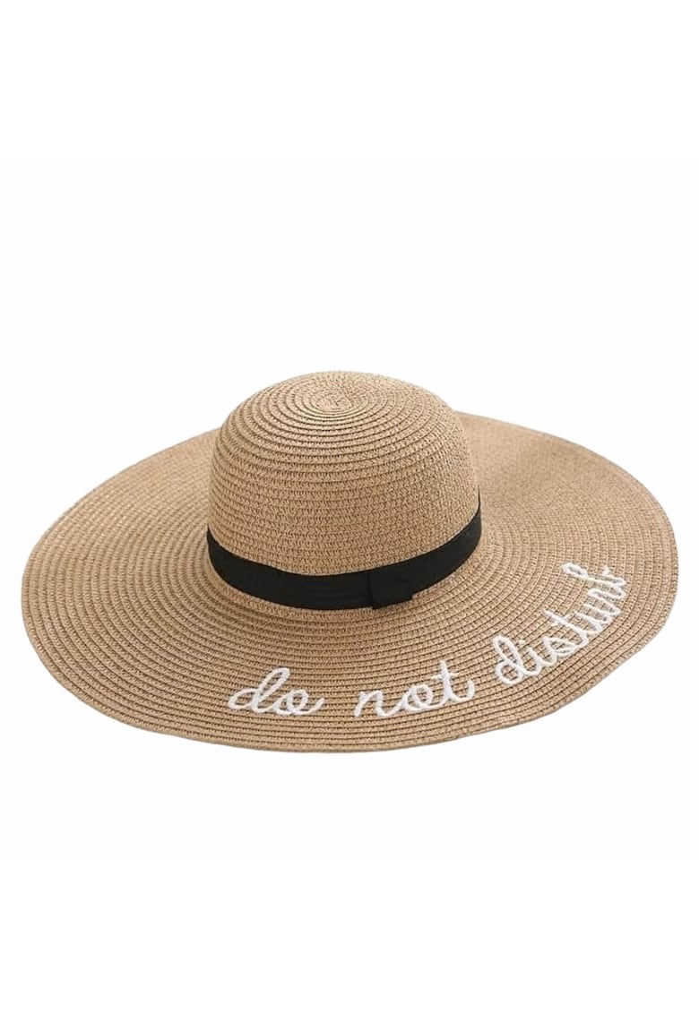 Palarie dama cu bor mare - maron - Do Not Disturb - Layla -