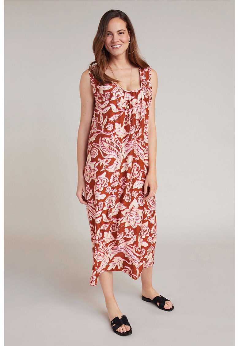 Rochie midi cu model floral