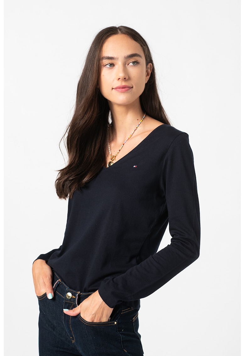 Bluza regular fit de bumbac organic imagine reduceri black friday 2021 Bluză