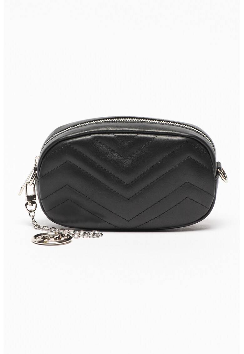 Geanta crossbody de piele cu model matlasat