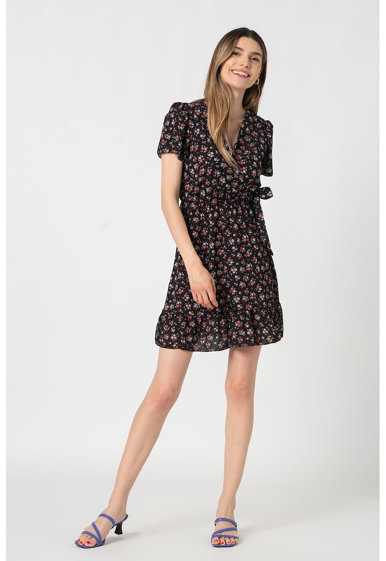 Rochie mini evazata cu imprimeu floral Sina