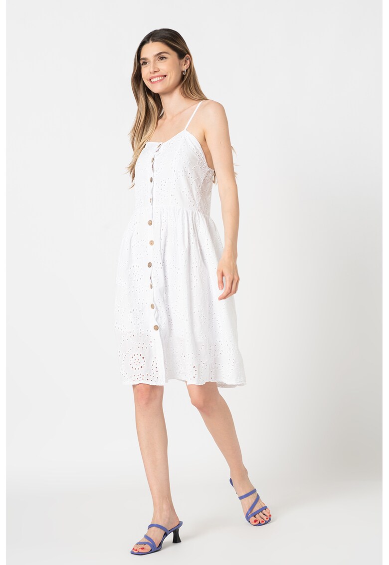 Rochie evazata cu detalii brodate Colette