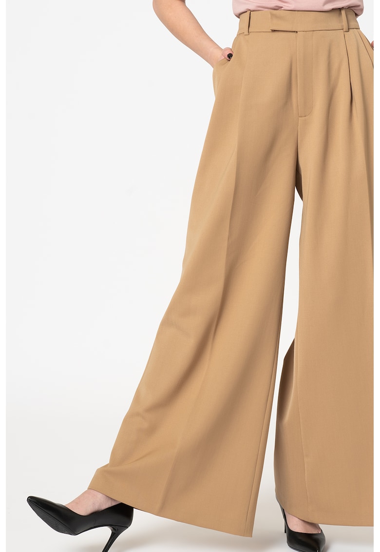 Pantaloni ampli din amestec de lana Neila fashiondays imagine noua
