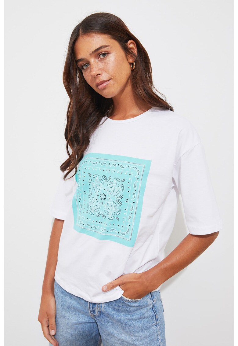 Tricou lejer cu imprimeu