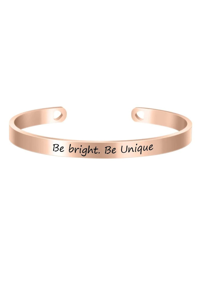 Bratara ajustabila - rose gold - gravata You are enough P8 -