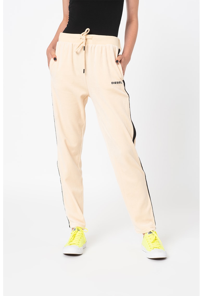 Pantaloni sport de casa cu snur de ajustare Panshin - Maro nisip