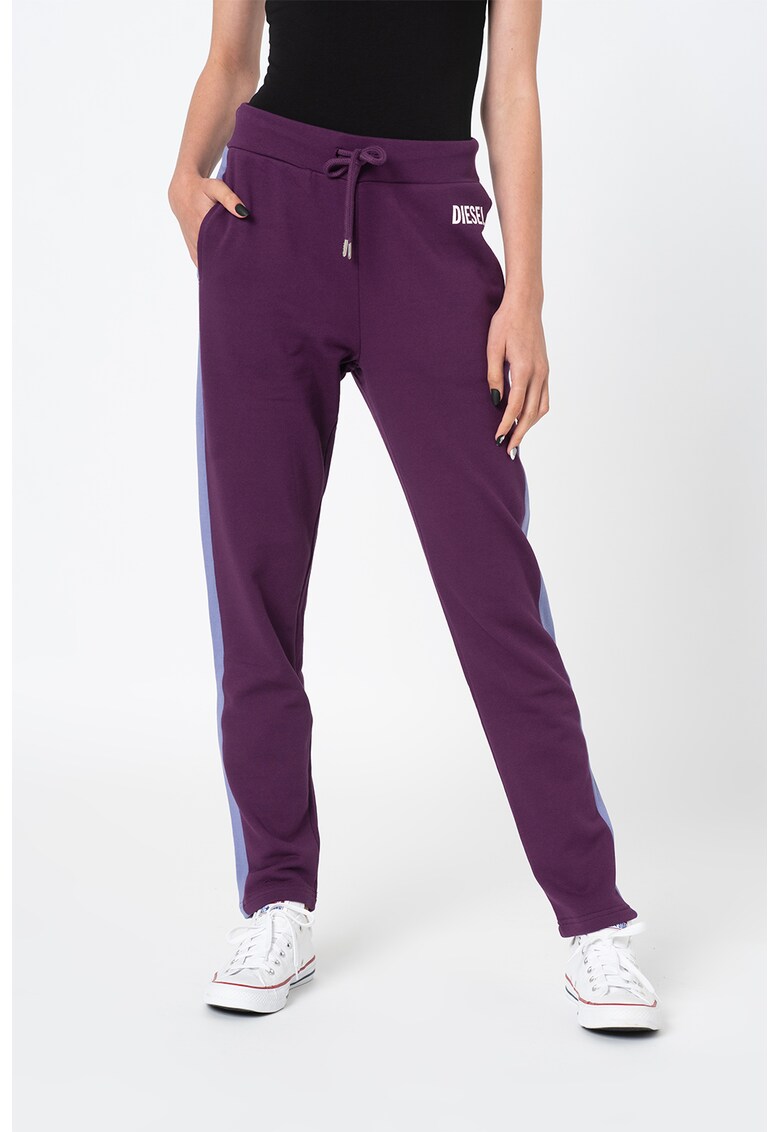 Pantaloni sport de casa cu buzunare laterale Alina - Violet