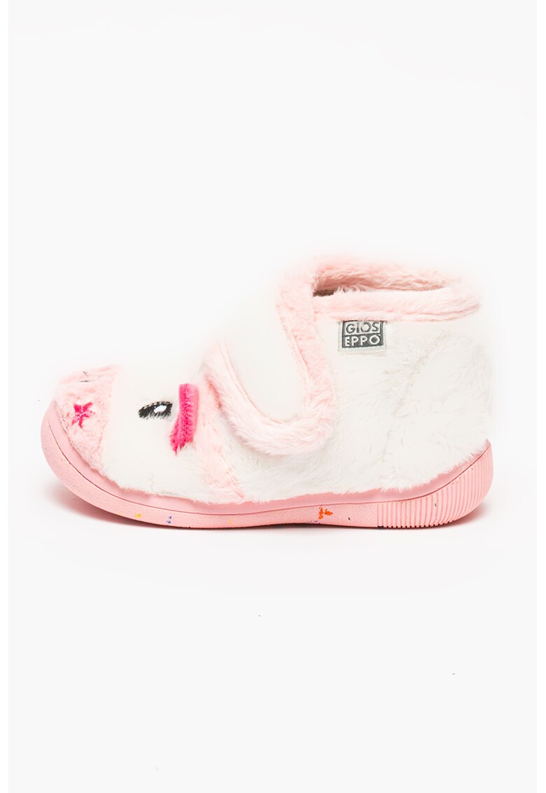 Pantofi cu inchidere velcro si aspect pufos Mader