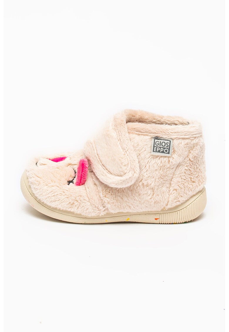 Pantofi cu inchidere velcro si aspect pufos Carintia