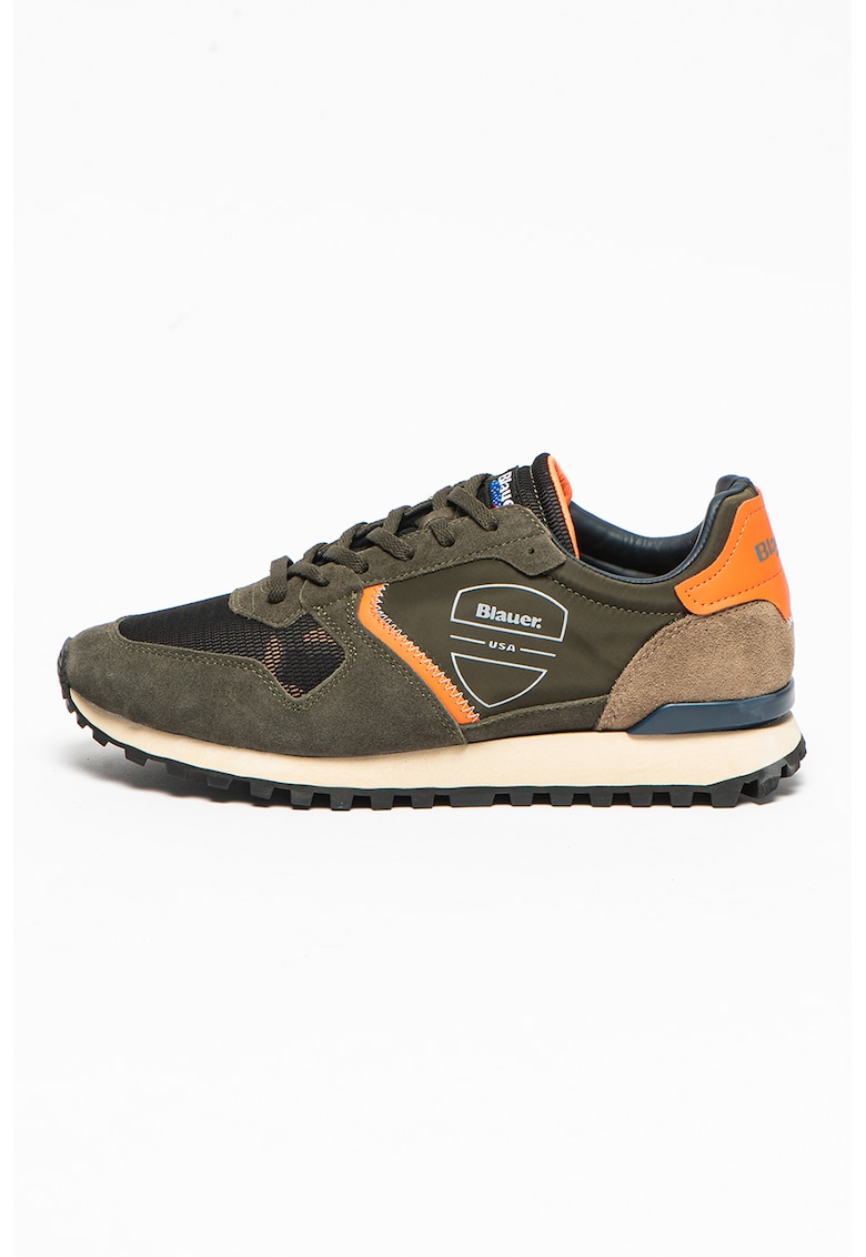 Pantofi sport de piele intoarsa cu insertii de plasa Dixon Pantofi sport de piele intoarsa cu insertii de plasa Dixon Blauer