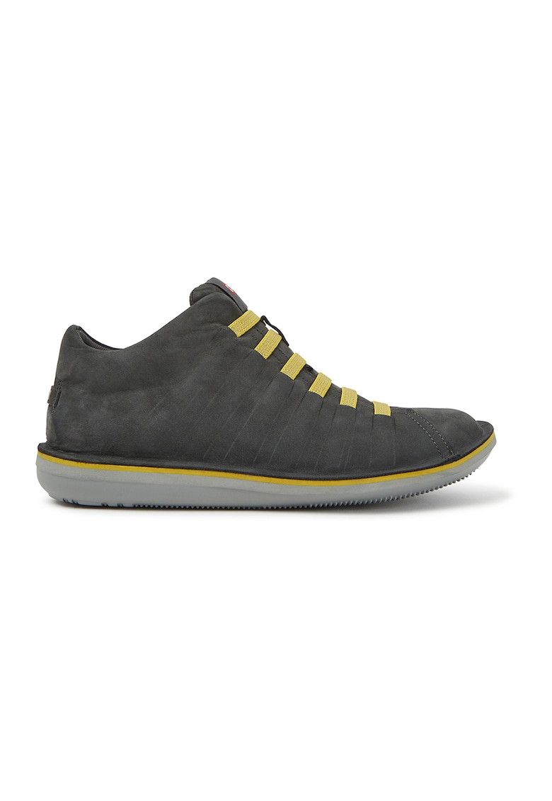 Pantofi casual din piele nabuc cu sireturi elastice Camper imagine noua gjx.ro