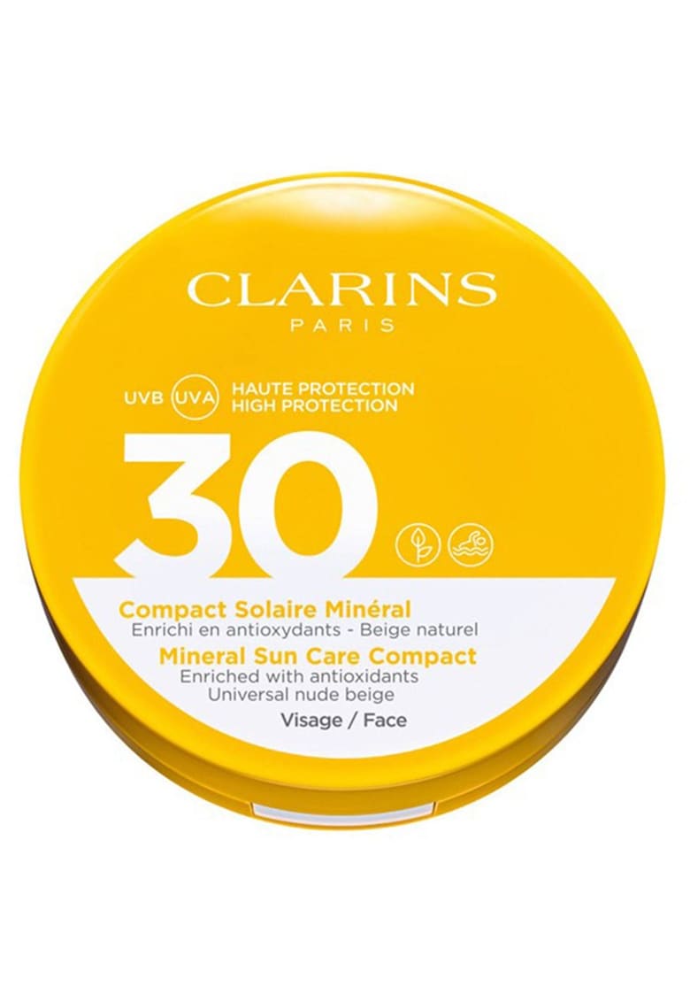 Crema compacta cu protectie solara Mineral Sun Care Compact – Universal Nude Beige – SPF 30 – 15 ml Clarins imagine noua