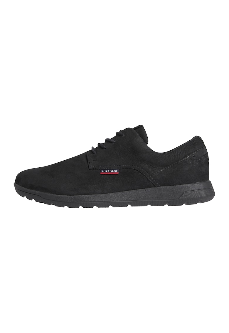 Pantofi sport de piele intoarsa cu logo