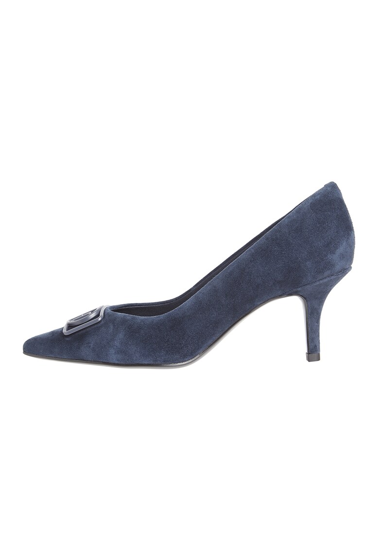 Pantofi de piele intoarsa cu varf ascutit