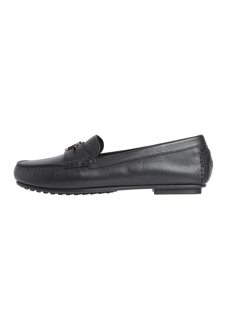 Pantofi loafer de piele cu logo fashiondays.ro imagine noua gjx.ro
