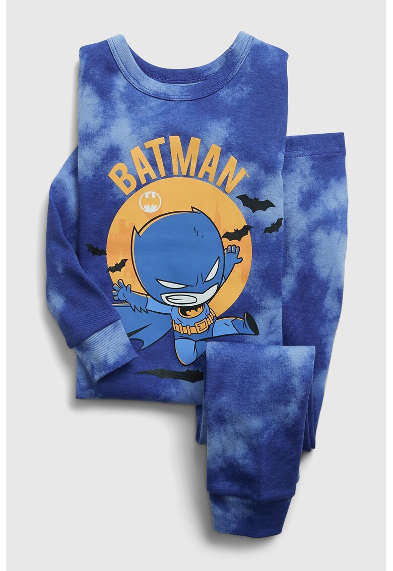 Pijama de bumbac organic cu imprimeu Batman