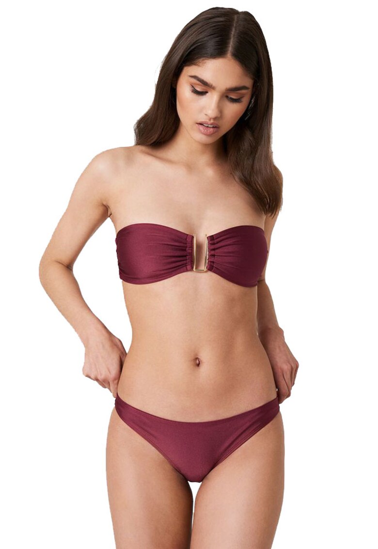 Slip cu snur lateral 3362 -Burgundy -