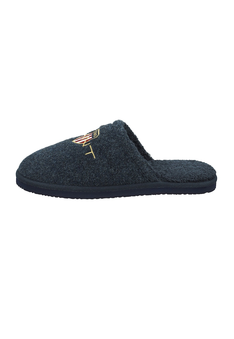 Papuci din lana cu logo brodat fashiondays.ro imagine noua 2022