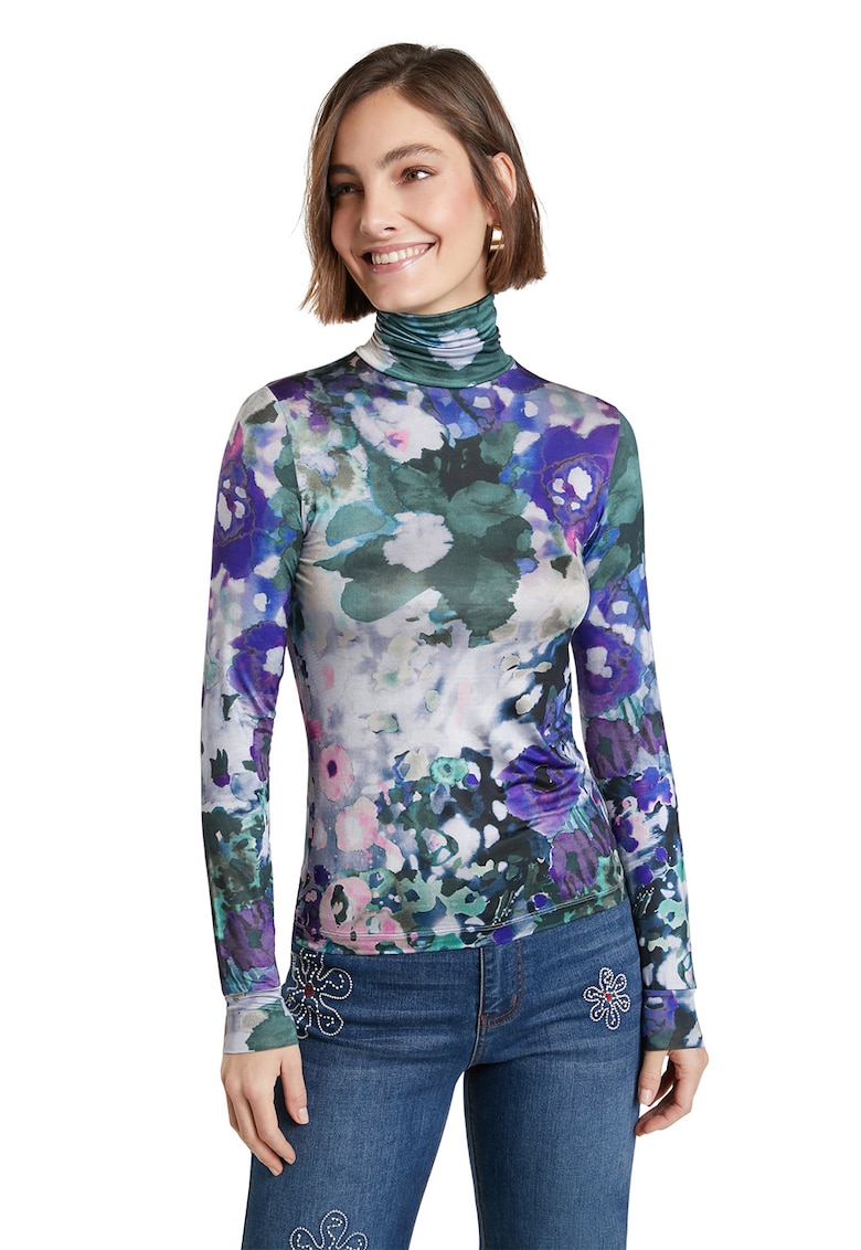 Tricou dama - 9205640 - Logo - Albastru - Alb/Verde/Albastru