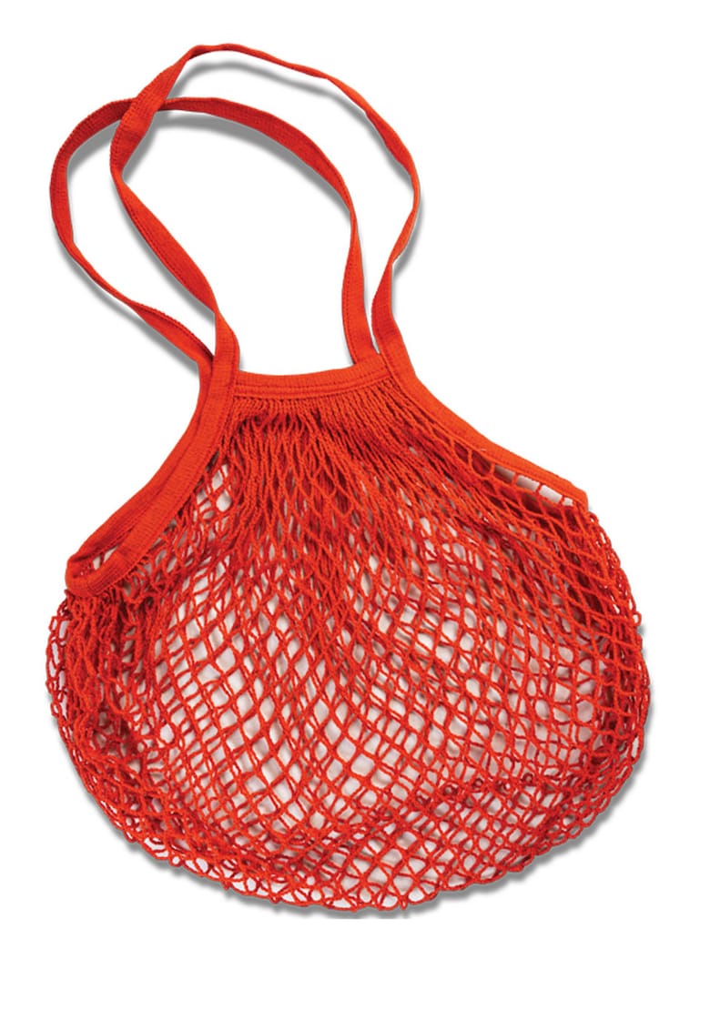 Sacosa Cumparaturi - Tip plasa - - Rosu - 38 x 32 cm