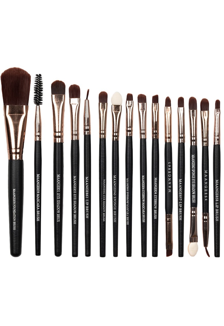 Set pensule machiaj -  15 bucati