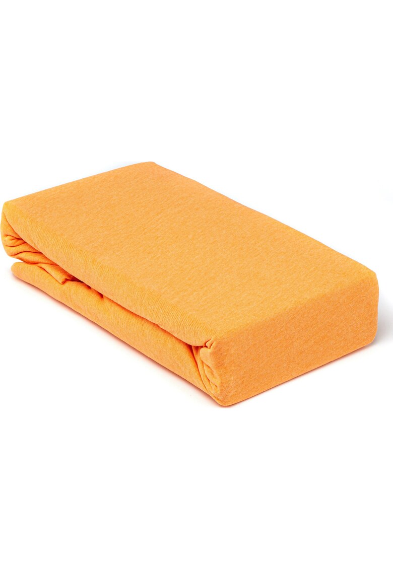 Husa de pat HomeStill - bumbac Jersey - 180x200cm - portocaliu