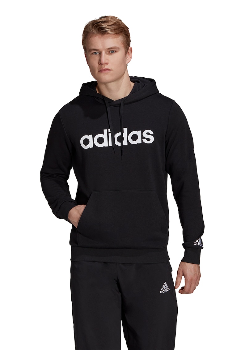 Hanorac regular fit cu imprimeu logo contrastant Essentials