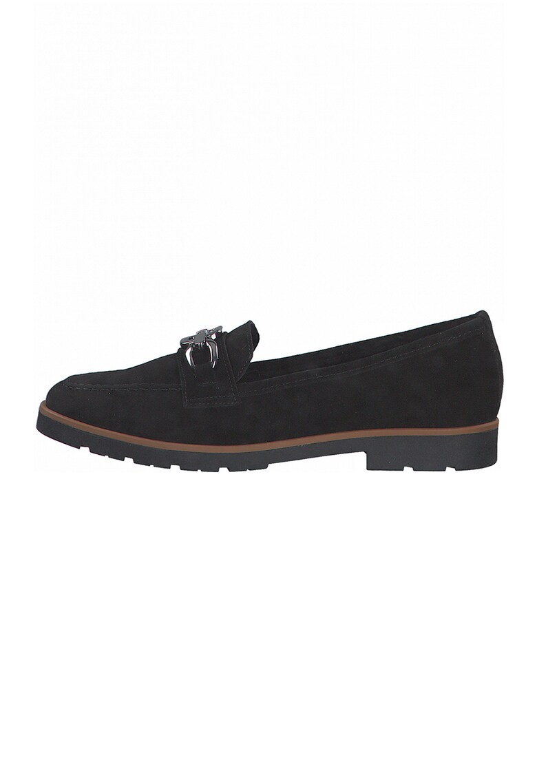 Pantofi loafer de piele intoarsa cu detaliu lant fashiondays.ro imagine noua gjx.ro